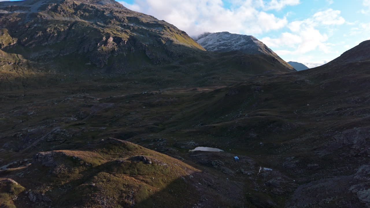 Scenic Bernina Pass mountains, serene landscape, morning light, Switzerland