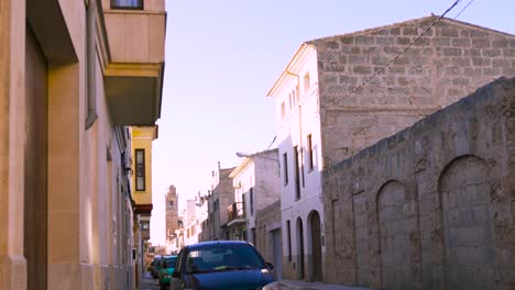 narrow street in a spanish town