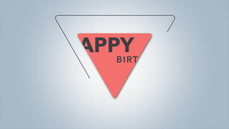 Triangle-birthday-card-with-speech-bubble-message