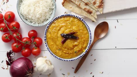 Indian-popular-food-Dal-fry-or-traditional-Dal-Tadka-Curry-served-in-bowl