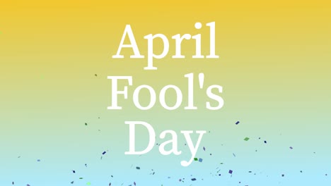 april fool's english message text animation motion graphics