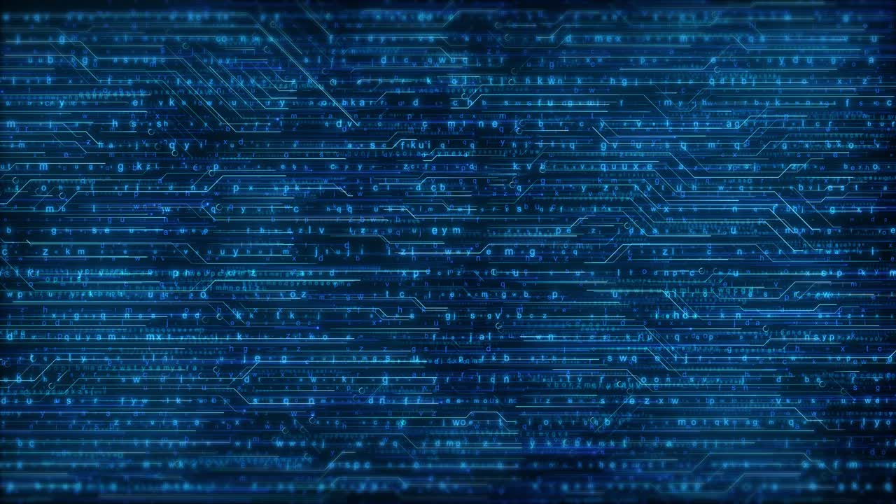 Dynamic glowing circuits flowing digital surface energy transfer futuristic innovation artificial