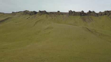 4k - revealing drone shot of mountain in iceland