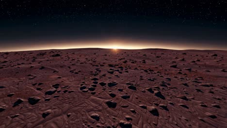 el amanecer en marte