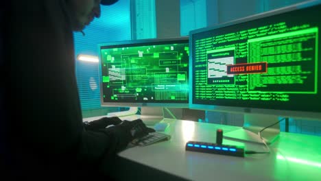Hacker Accessing System