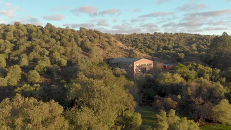 rural landscape with building