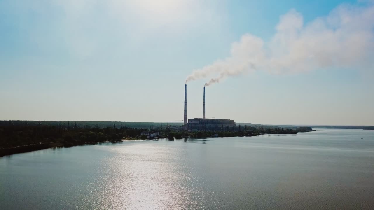 Aerial shot Thermal Power Plant