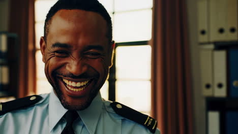 happy police officer
