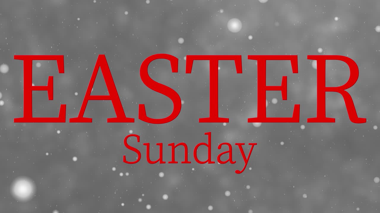 evento del domingo de pascua texto animación gráficos en movimiento