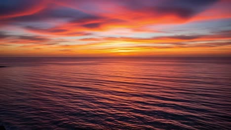 vibrant ocean sunset