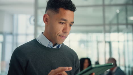 businessman using tablet in meeting room