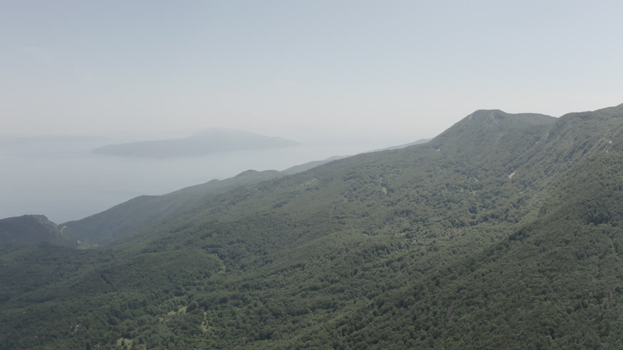 크로아티아 국립 공원 드론 샷 4k 풍경