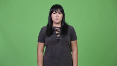 beautiful overweight asian woman