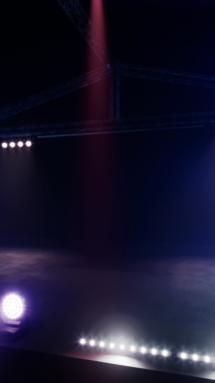 escenario libre con luces de dispositivos de iluminación