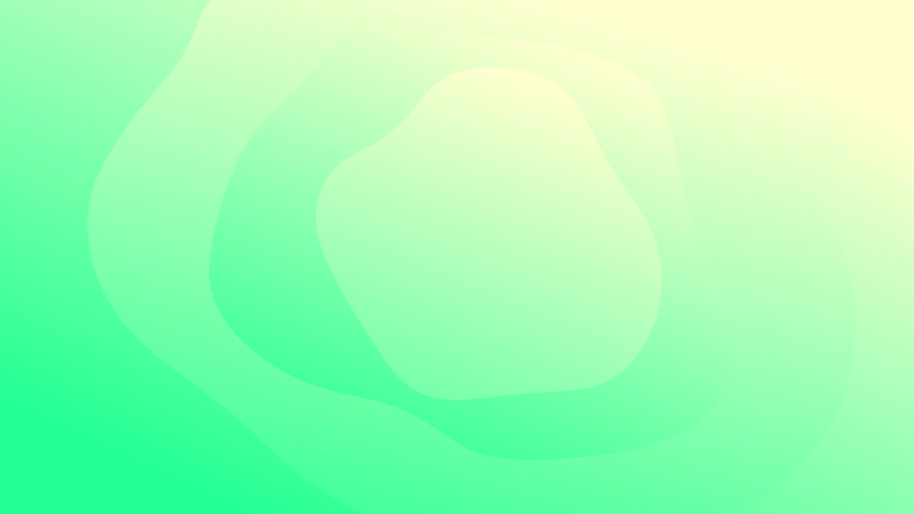 animación de líneas de gradiente verde ondulando en un bucle sin costuras