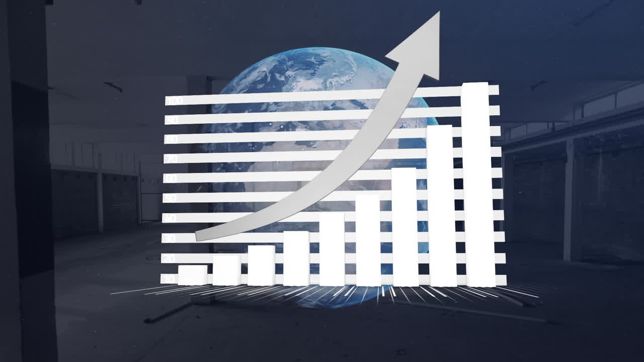 지구와 통계 처리 및 창고의 애니메이션