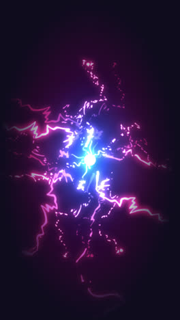 abstract neon plasma burst