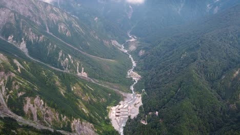 la vista aerea de hakuba