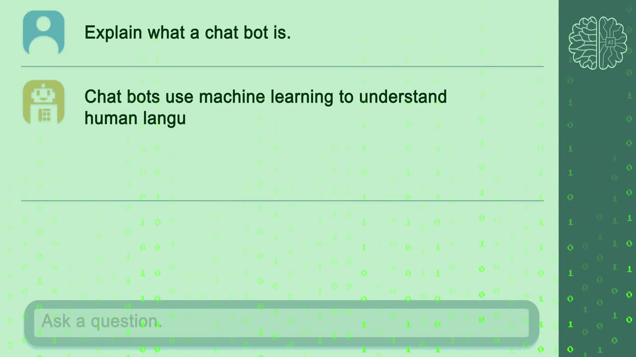 animación de un procesamiento de datos en una pantalla de ordenador