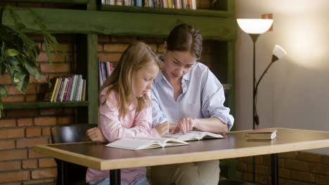 Christian-teacher-and-her-pupil-reading-the-holy-book-at-school