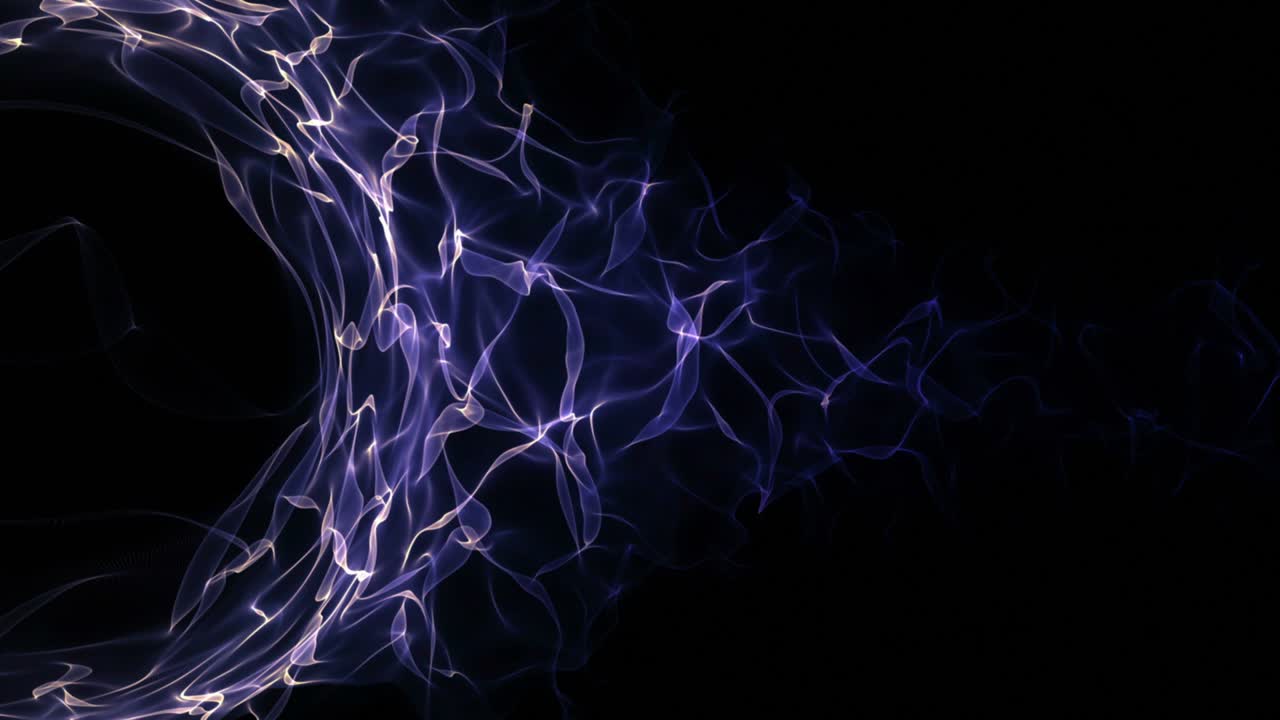 Empty Blue Particles Fibers and Ring Background, Loop