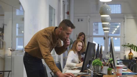 business people working on computer in office