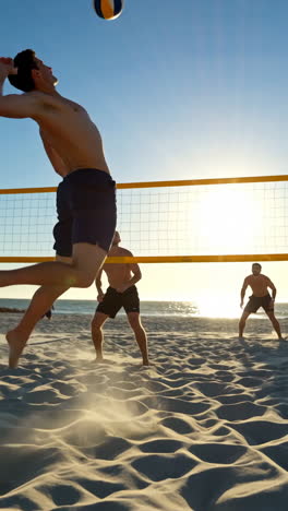 juego de voleibol de playa