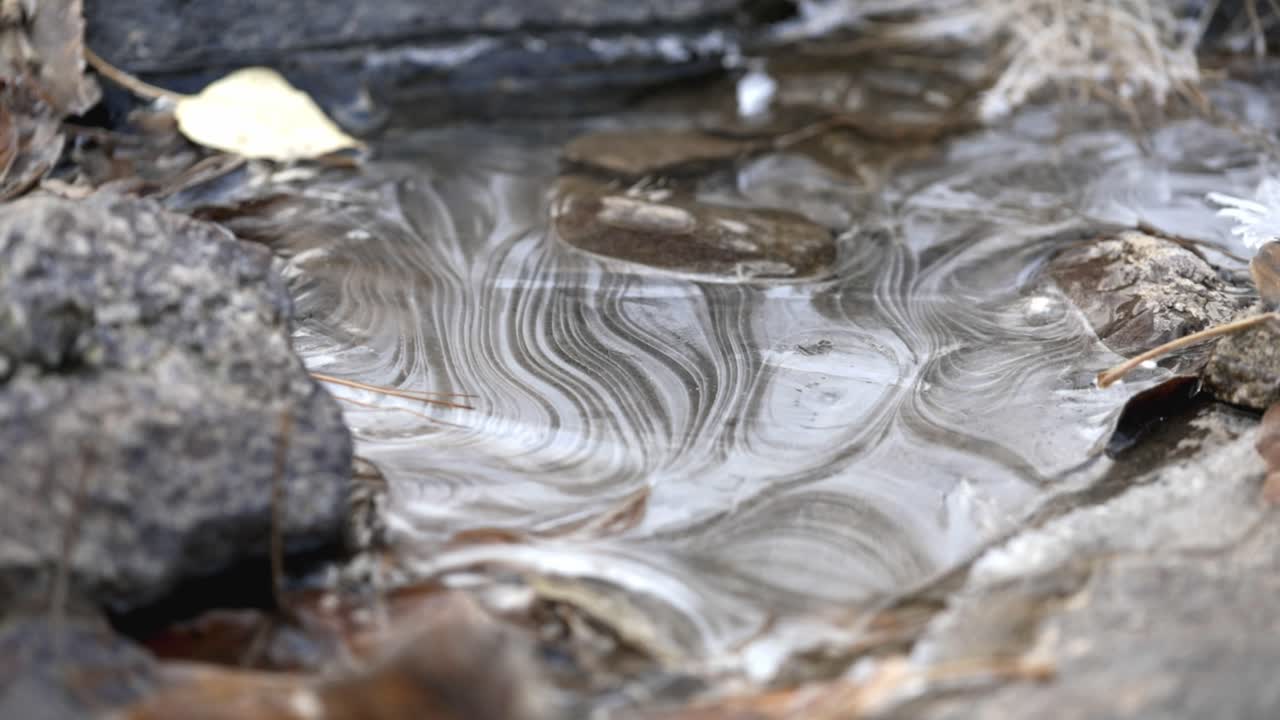 아이다호  ⁇ 리 워터 클로즈업 매크로의 은하 패턴