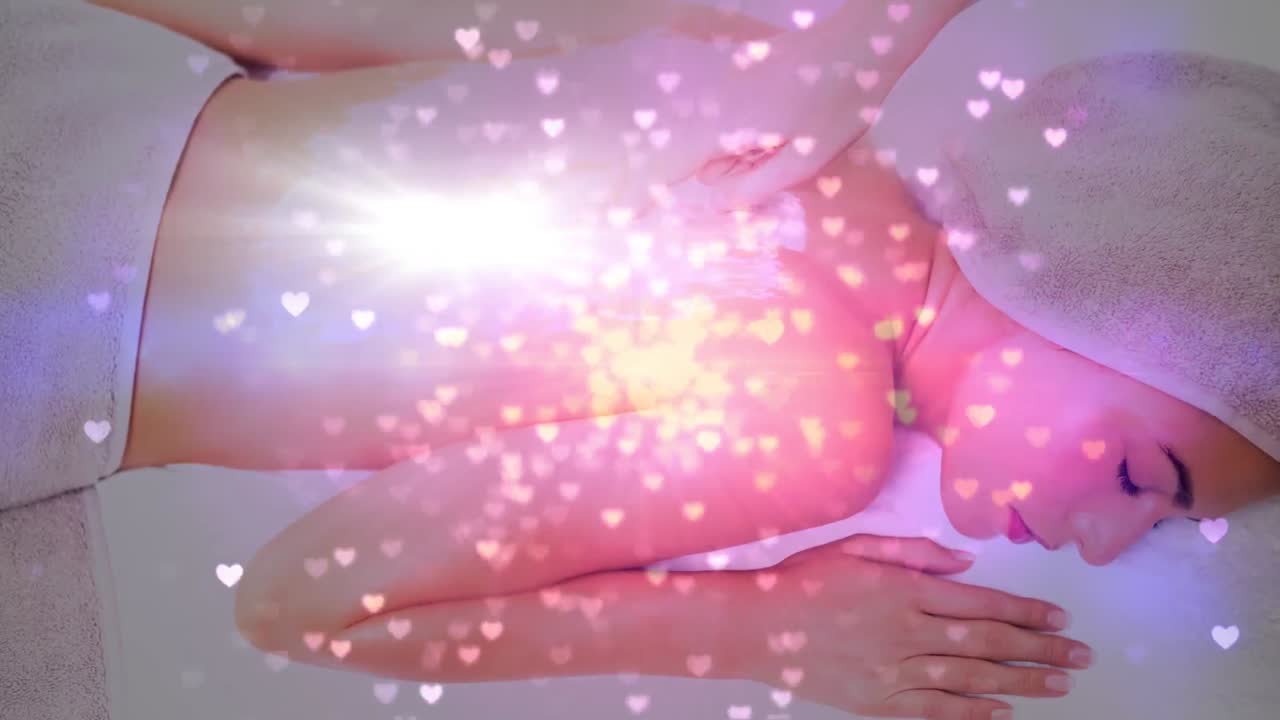 마사지를 받는 여자