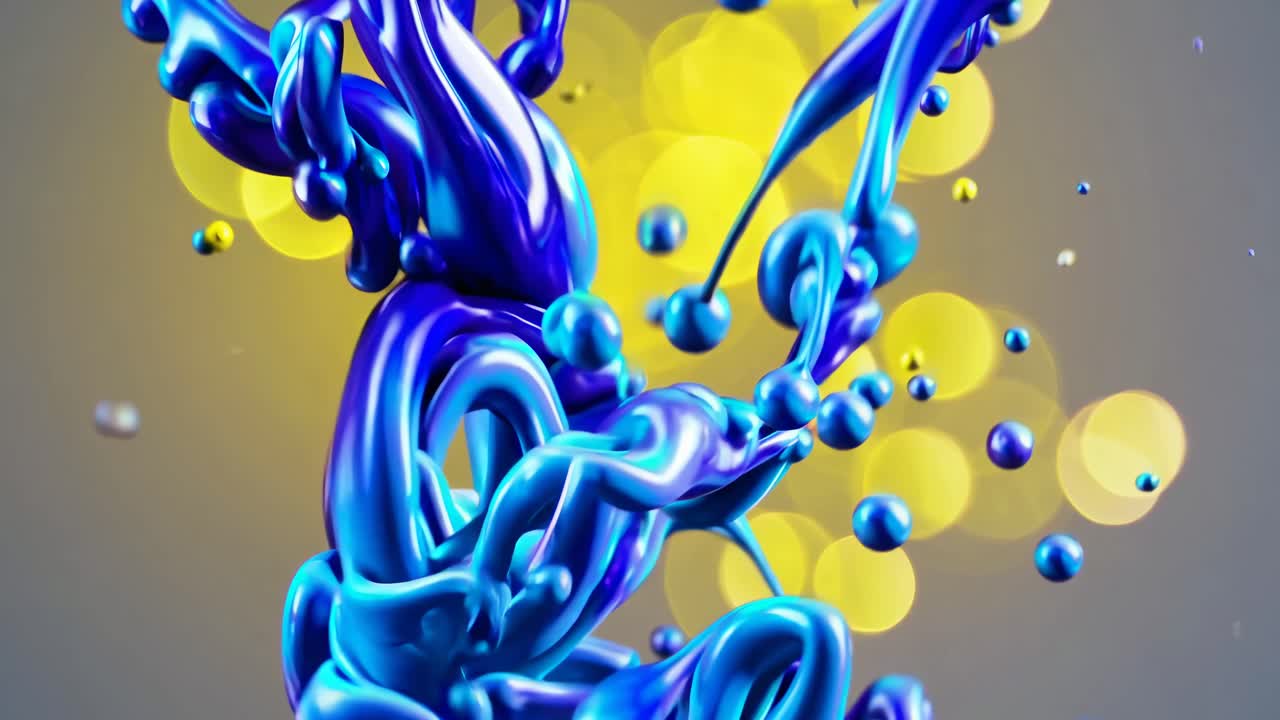Abstract Liquid Splash Art (Arte astratta dello spruzzo liquido)