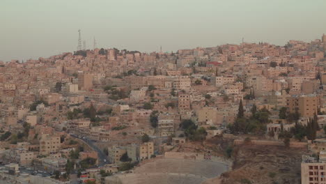 establishing shot of amman jordan