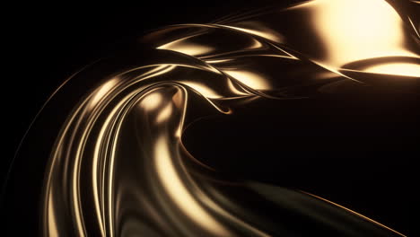 fondo de curvas de vidrio transparente oscuro, renderización en 3d.