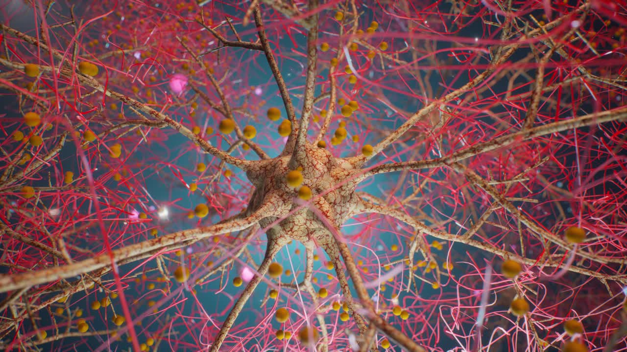 Human Neurons And Neural Network Connections