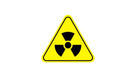 radioactive symbol video animation. seamless loop