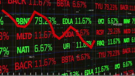 Animación-Del-Procesamiento-De-Datos-Sobre-Fondo-Negro