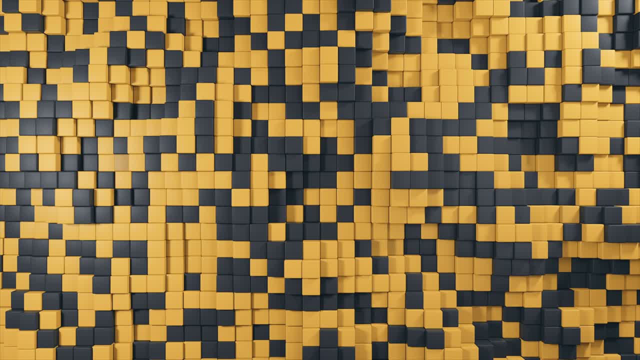fondo abstracto del movimiento de cubos de dos colores