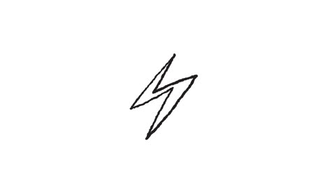 hand-drawn lightning bolt