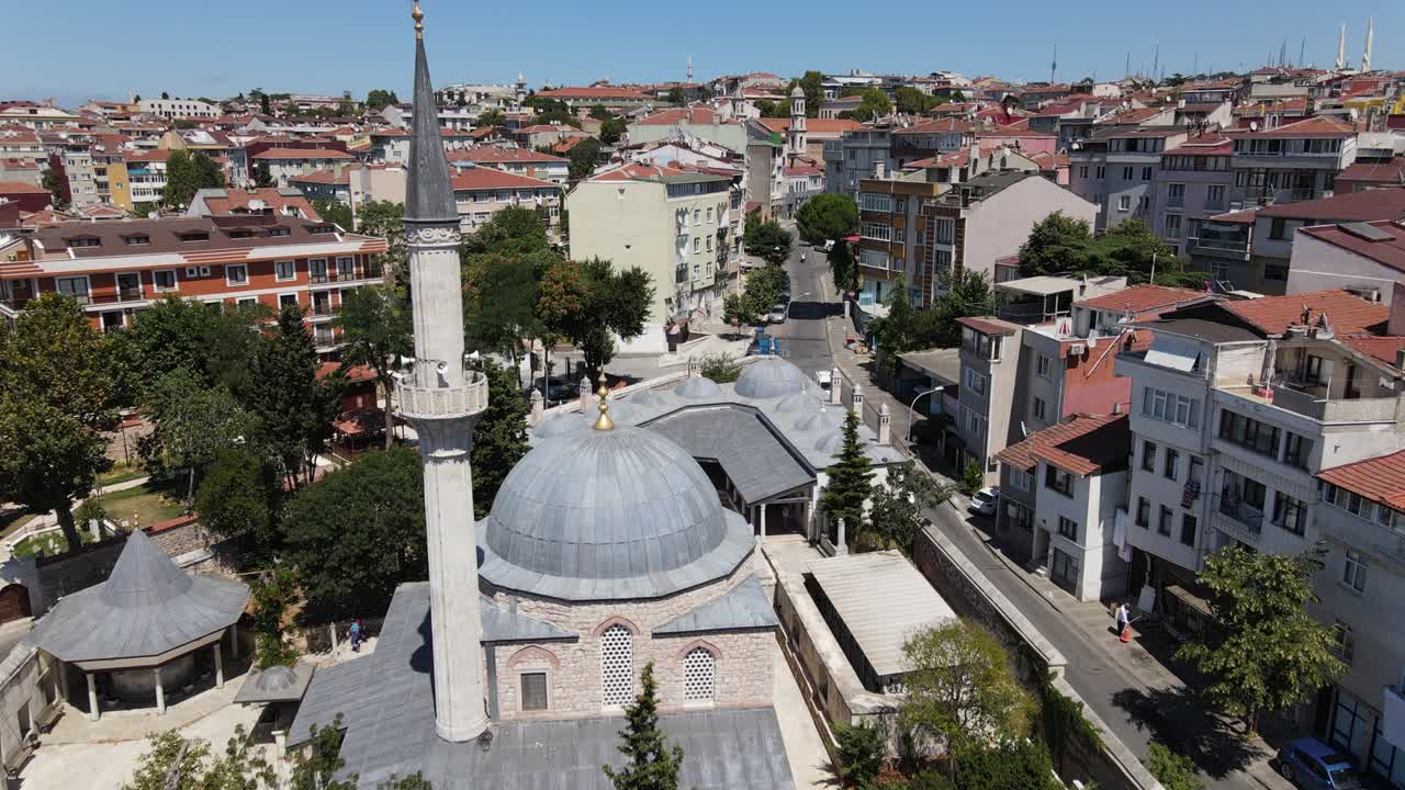 mezquita kulliye estambul tiro con drones