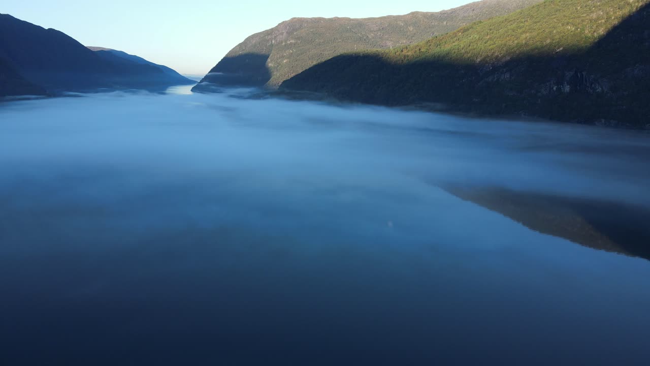 Misty Mountain Lake at Sunrise