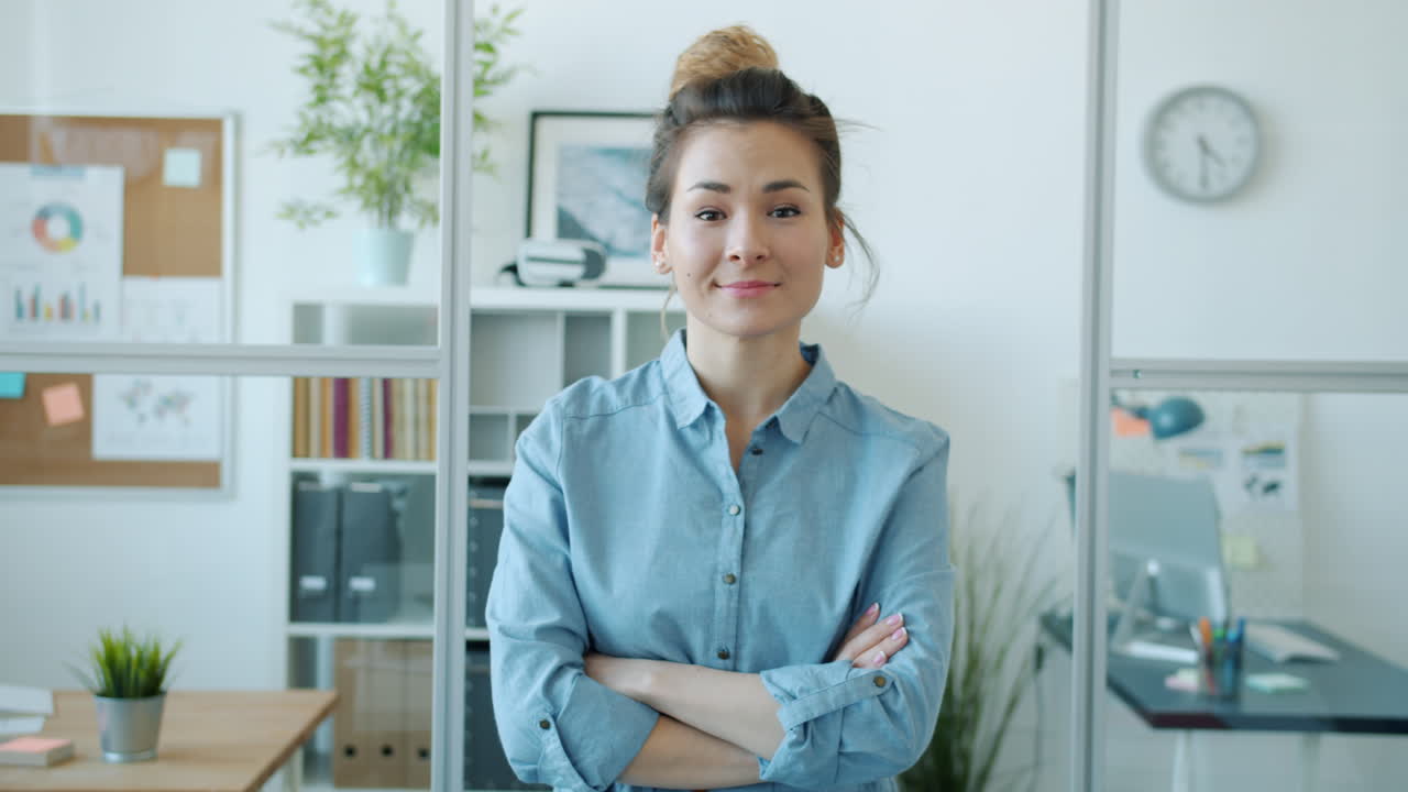 Woman in Modern Office Setting