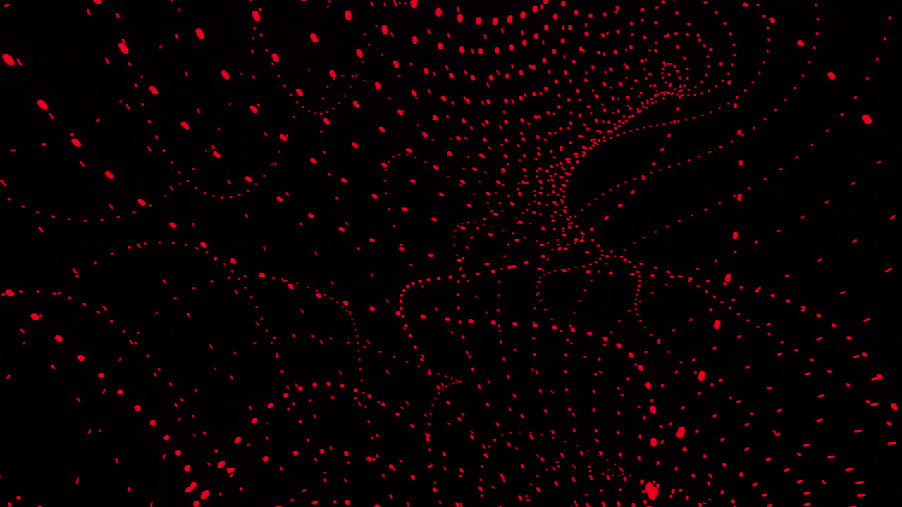 Abstract Red Dots on Black Background