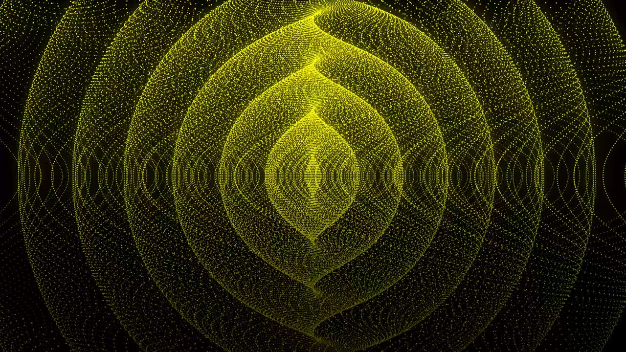 Yellow color Dot Shape Pattern animation motion graphics