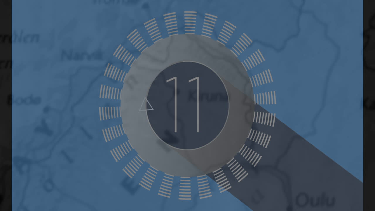 cuenta atrás contra un fondo gris 4k