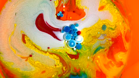 colors in motion, liquid effect, soap bubbles