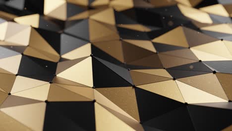 Geometric-Elegance:-A-Study-in-Black-and-Gold-Triangles