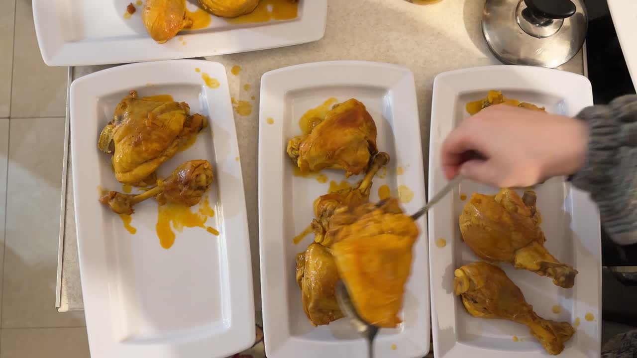 persian food delicious chicken stew served at family gathering with festive dishes on dining table cheerful celebration multi-generation relationship festive holiday love happiness together sharing