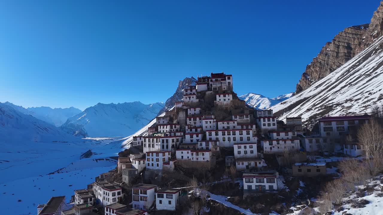 Winter Monastery in the Himalayas