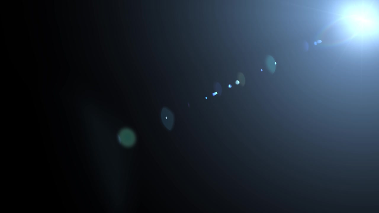Effetto Flare Blu Brillante su Sfondo Scuro