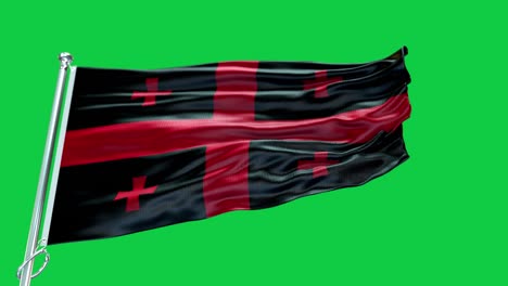 4k highly detailed flag of georgia - georgia flag high detail - national flag georgia wave pattern loopable elements