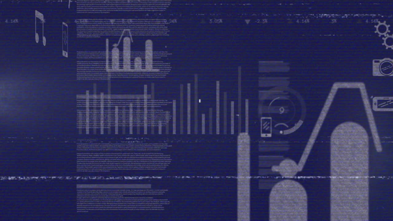 Animation of covid cell over statistics and data processing